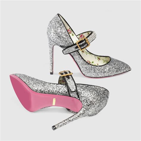 gucci sparkle heels|gucci emerald heels.